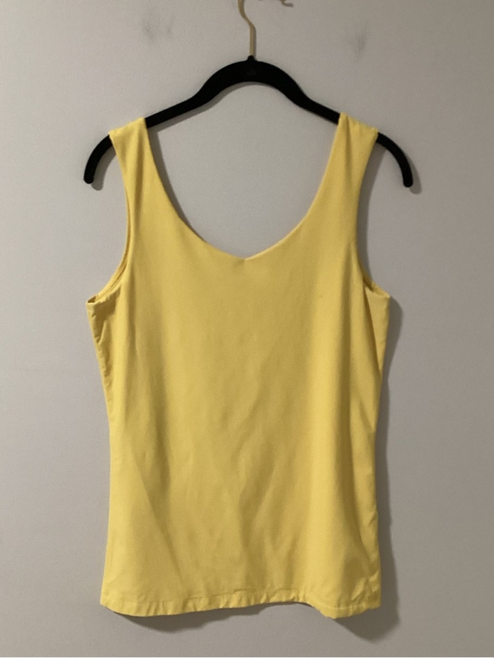 *Privilege Pale Yellow Scoop Neck Tank Top